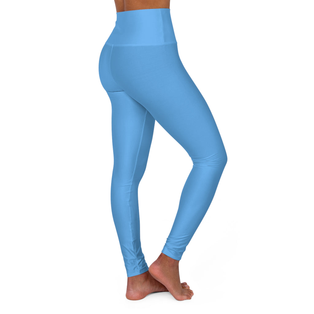 Sky Blue Essential High-Waisted Yoga Leggings