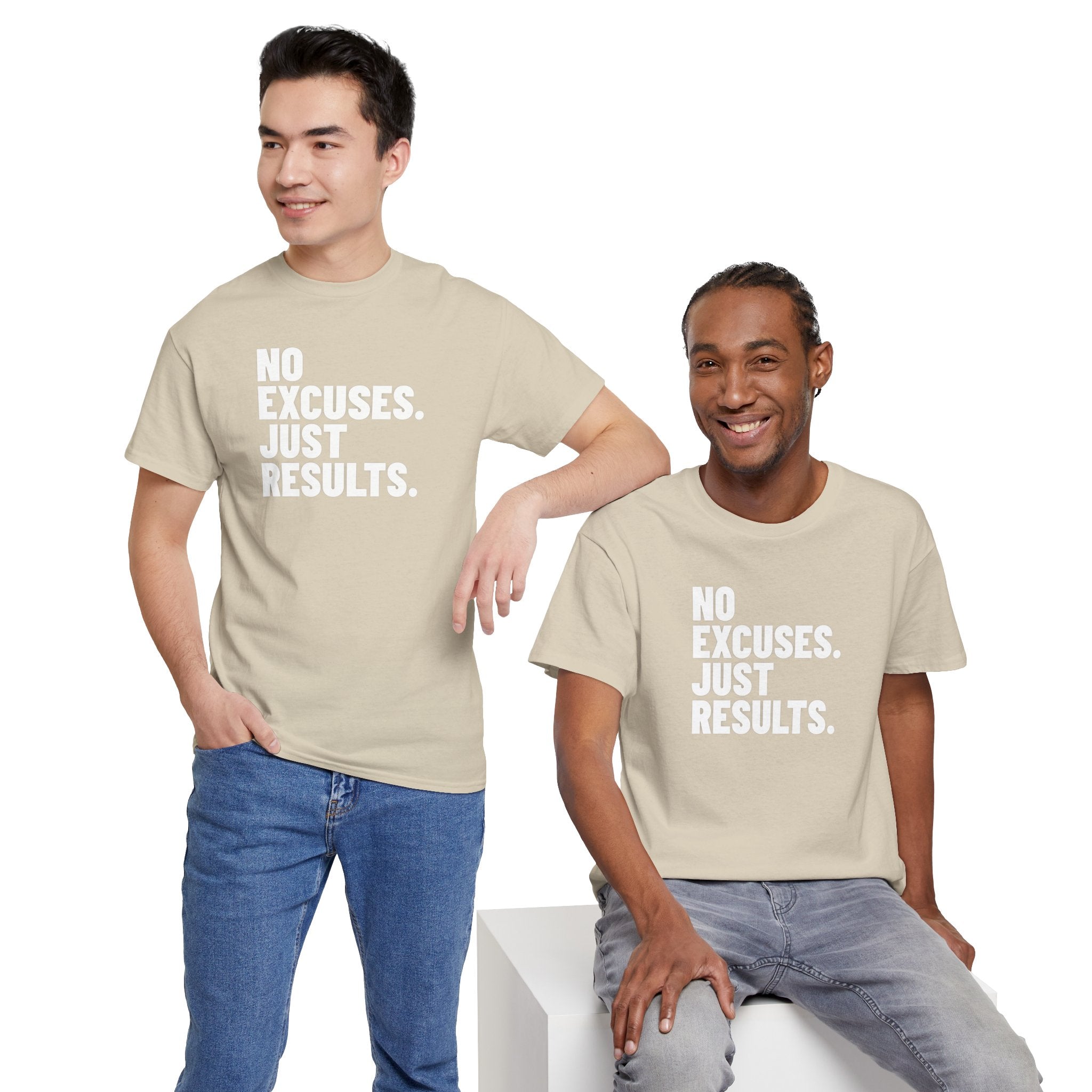 No Excuses Just Results | Motivational Fitness T-Shirt