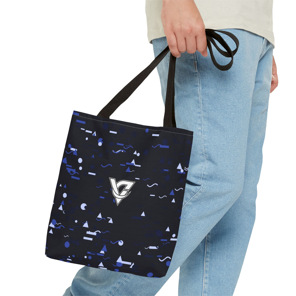 Midnight Confetti Tote Bag — All-Over Print Gym & Everyday Tote