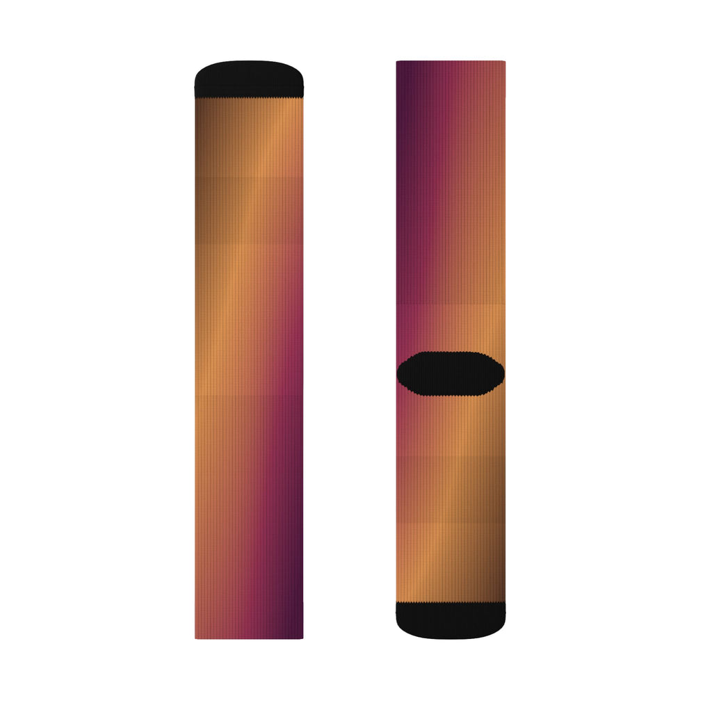 Plum Spice Ombre Athletic Crew Socks