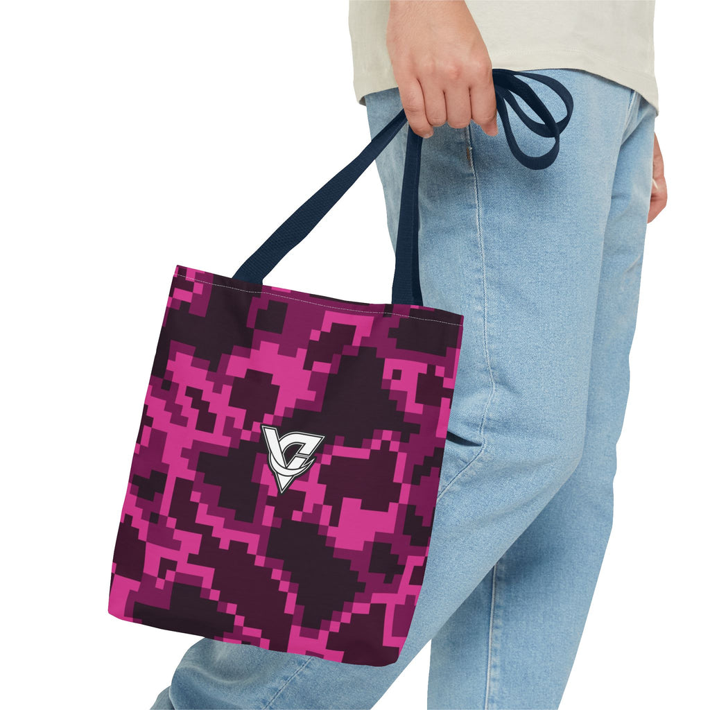 Berry Digital Camo Tote Bag — All-Over Print Gym & Everyday Tote