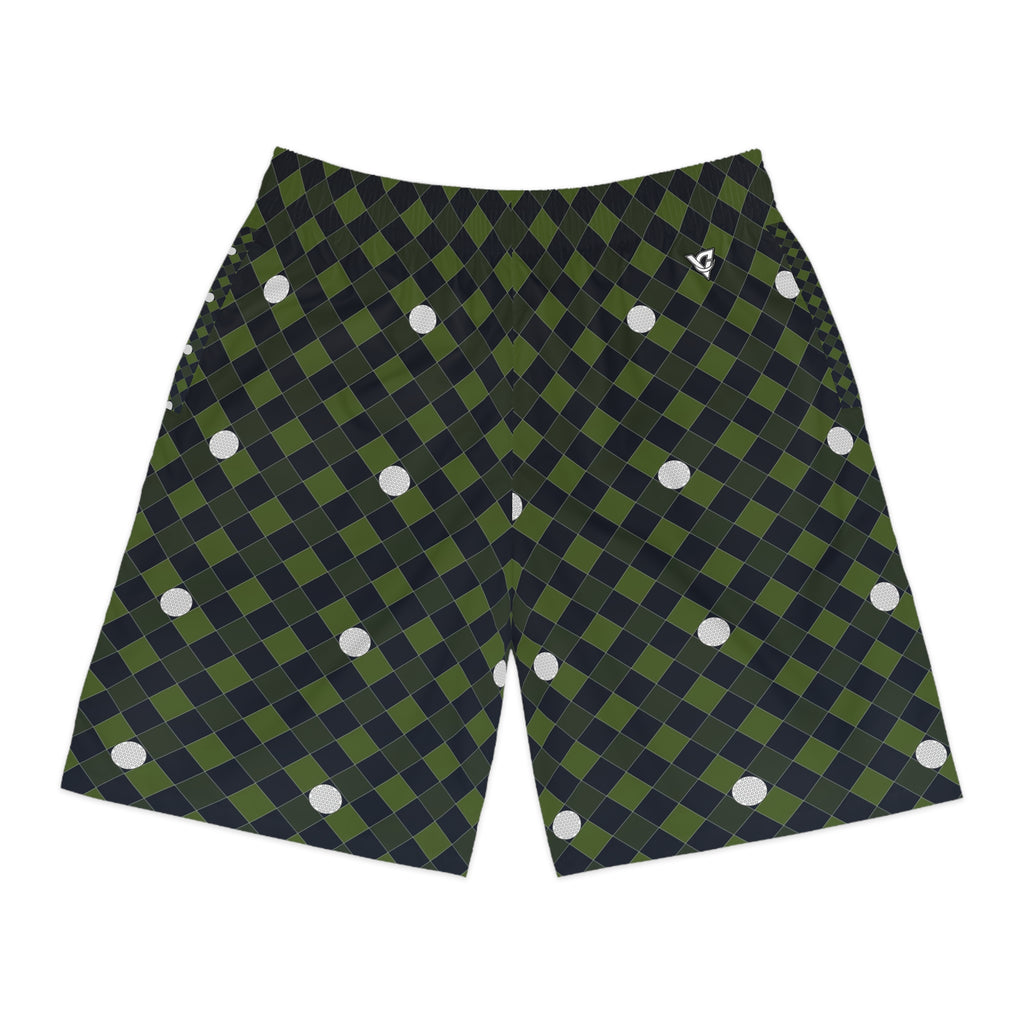 Golf Volt Night Dimple Links Men's Athletic Shorts with Pockets