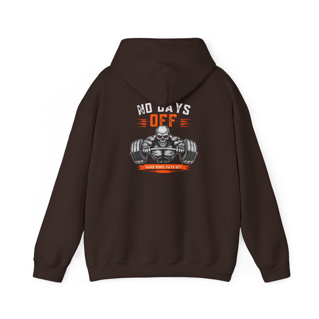 No Days Off | Heavy Hooded Sweatshirt