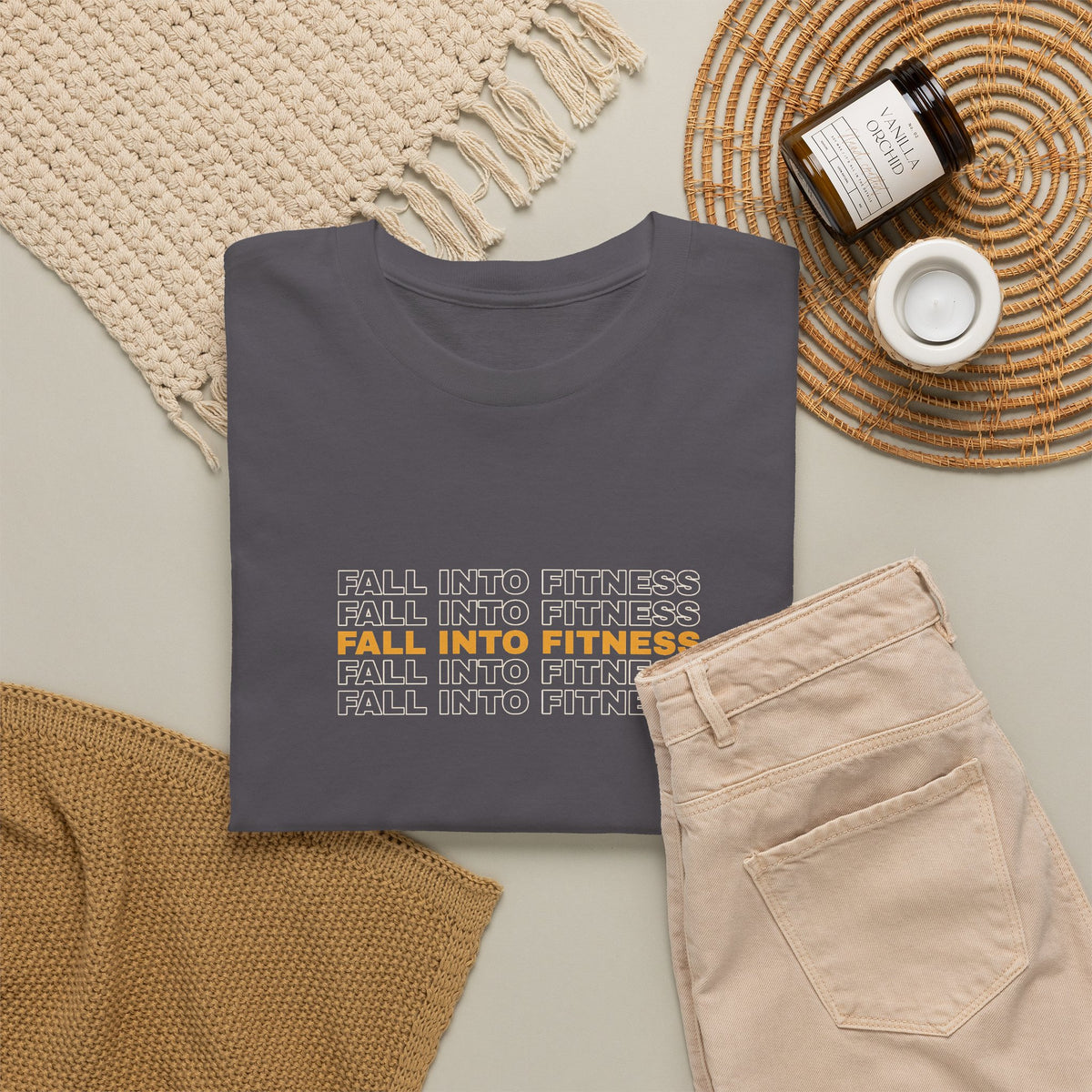 Fall Into Fitness | Men's Graphic Gym T-Shirt