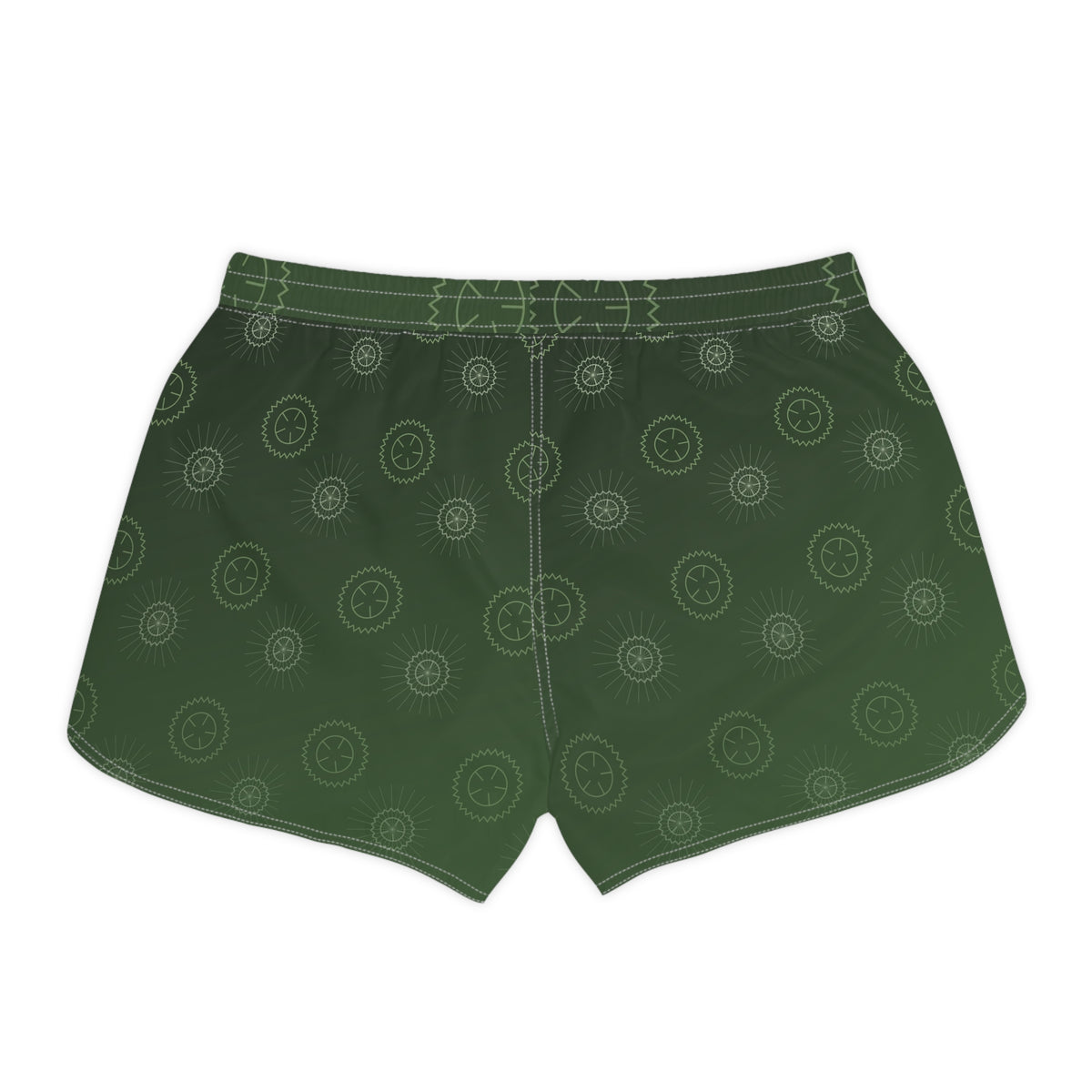 Cycling Forest Camo Chainring Women's Athletic Shorts with Pockets