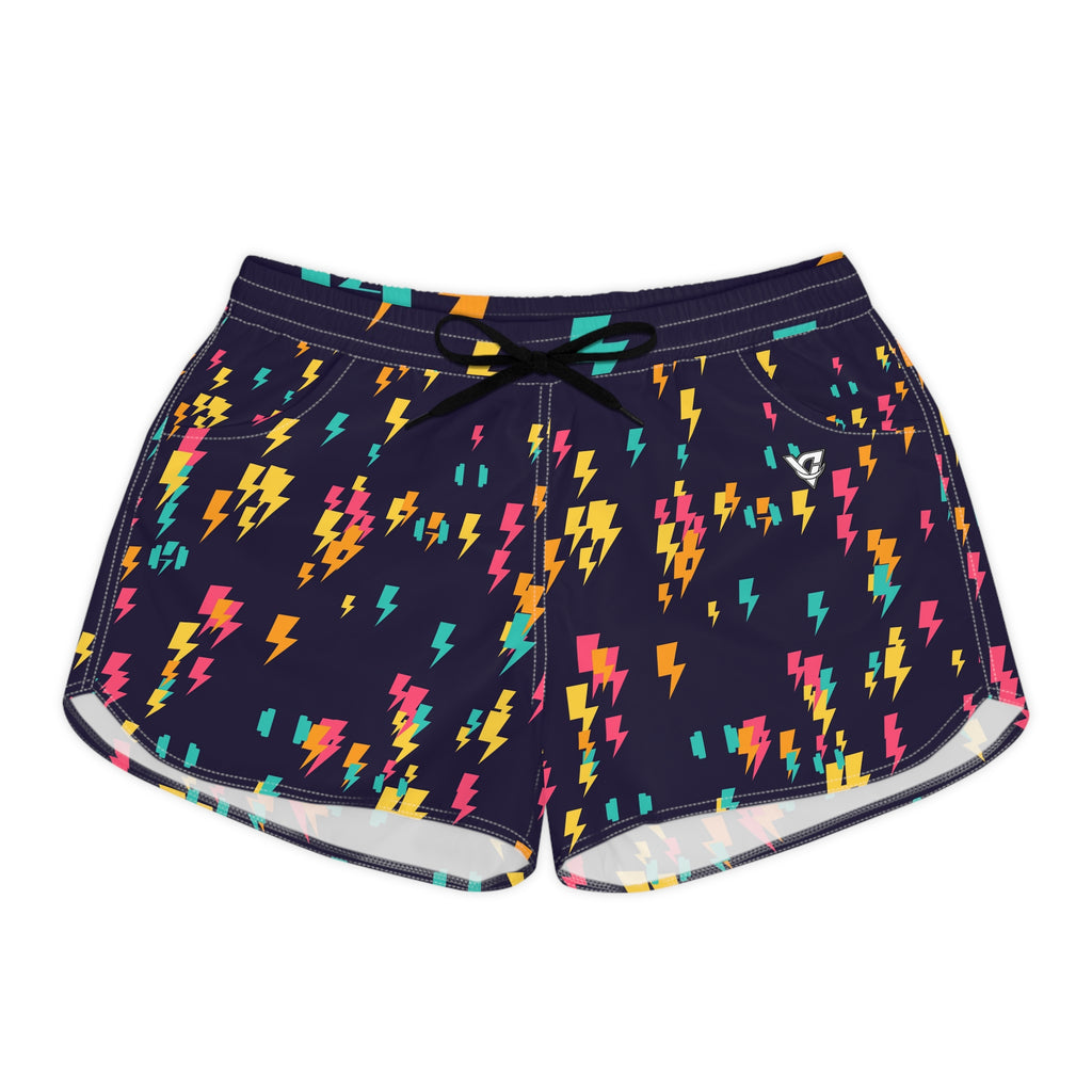 Training & Gym Electric Mango Bolt Strike Women's Athletic Shorts with Pockets