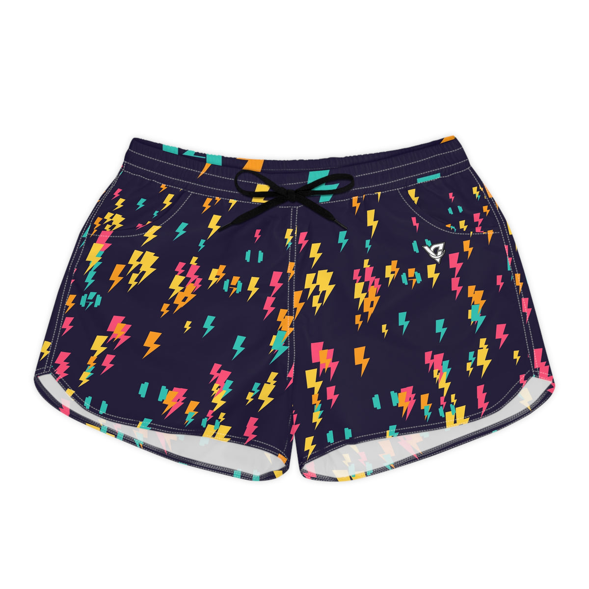 Training & Gym Electric Mango Bolt Strike Women's Athletic Shorts with Pockets