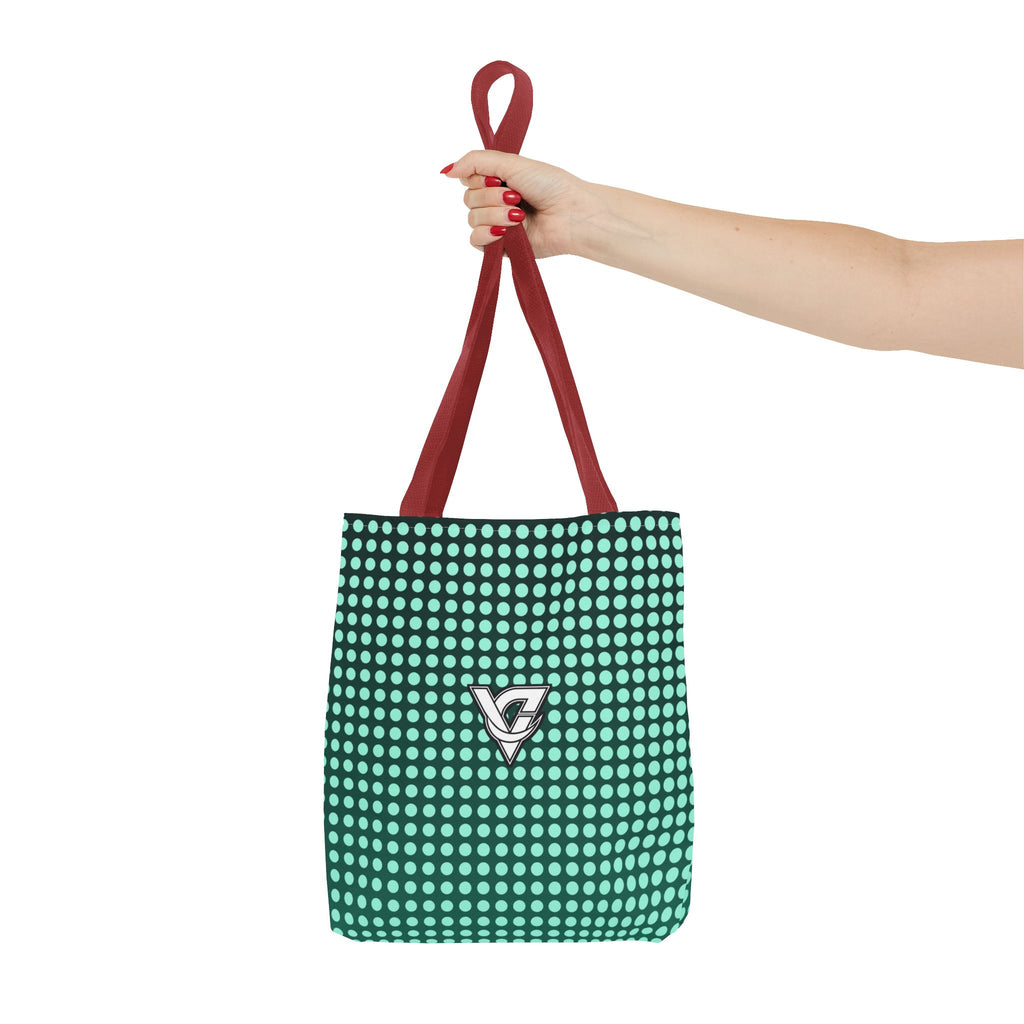 Mint Halftone Tote Bag — All-Over Print Gym & Everyday Tote