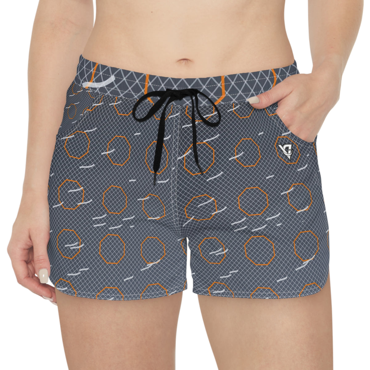 Combat Sports Slate Storm Cage Mesh Women's Athletic Shorts with Pockets