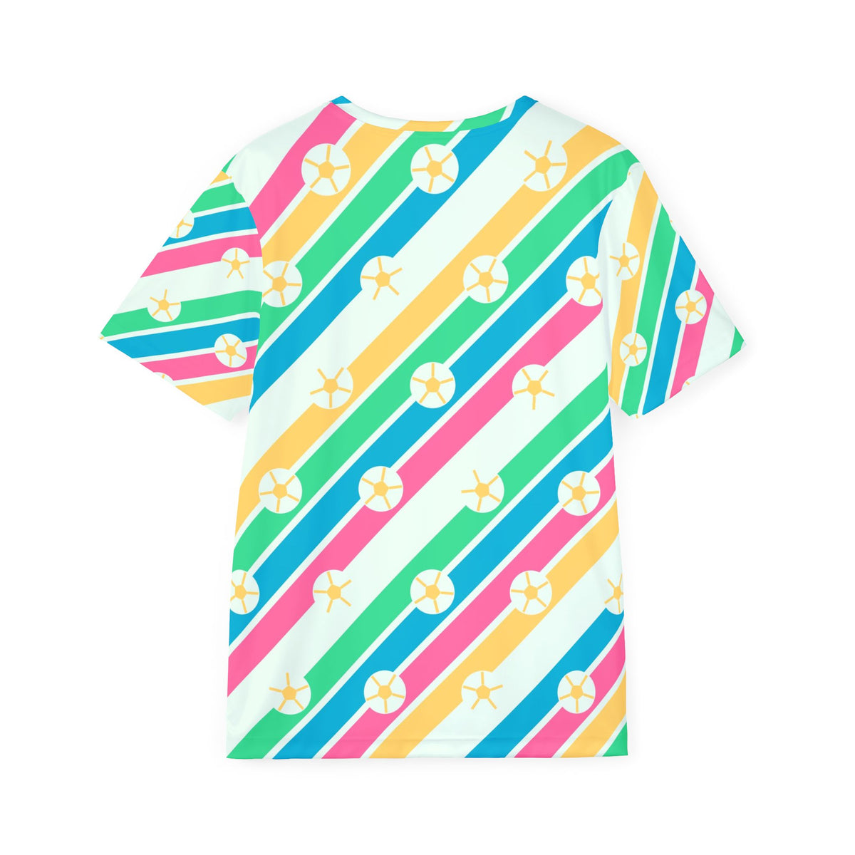 Soccer Mint Sorbet Stripe Surge Men's Sports Jersey