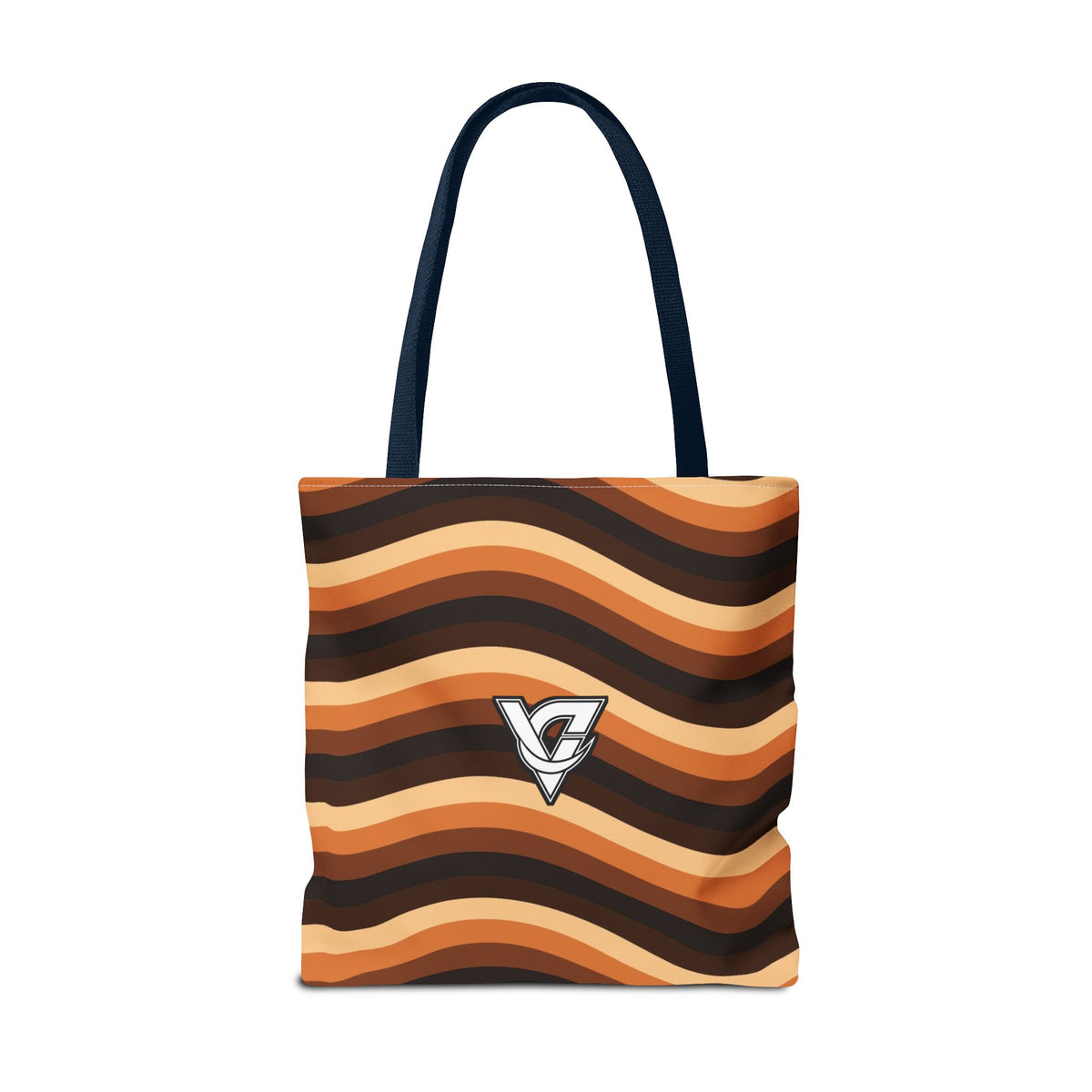 Copper Wave Tote Bag — All-Over Print Gym & Everyday Tote