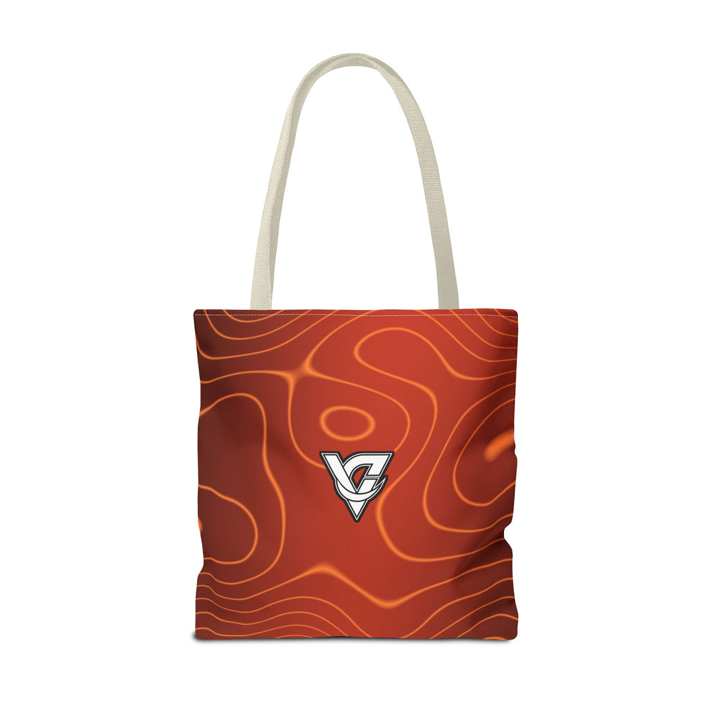 Sunset Orchard Topo Tote Bag — All-Over Print Gym & Everyday Tote