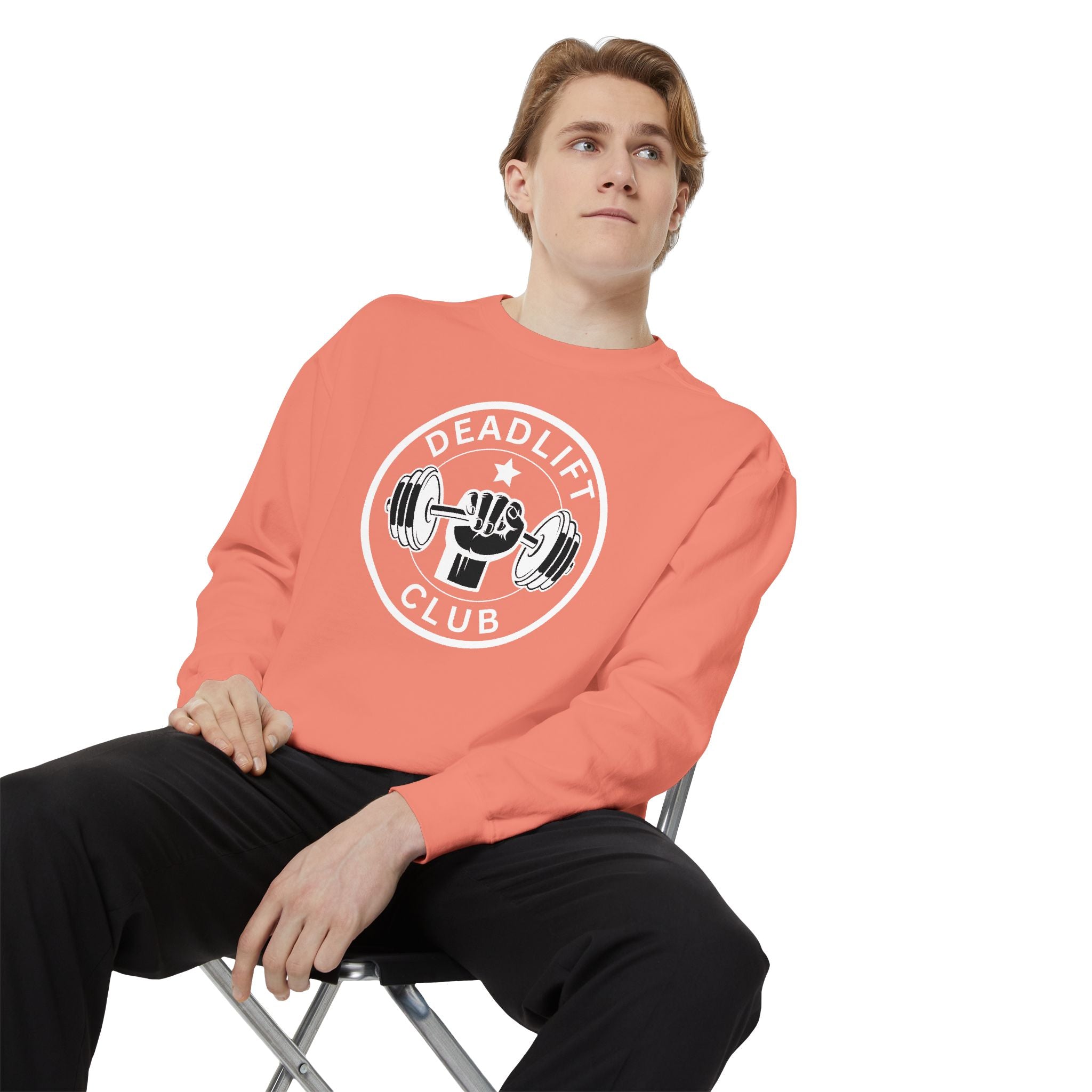 Deadlift Club Sweatshirt | Vintage Weightlifting Crewneck