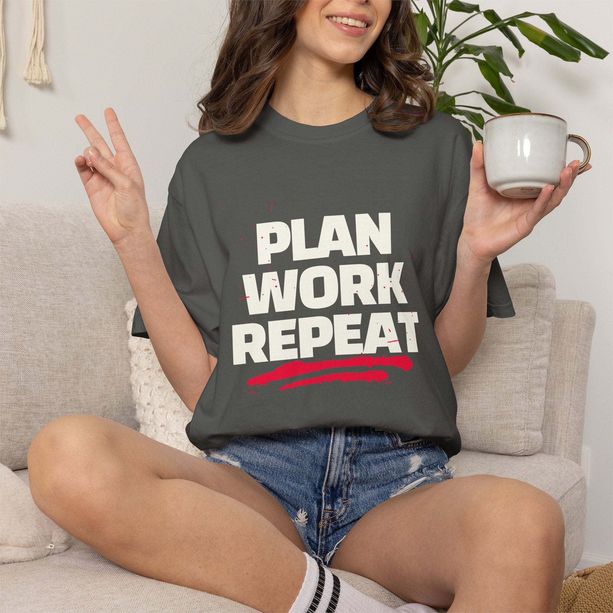 Plan Work Repeat | Graphic T-Shirt