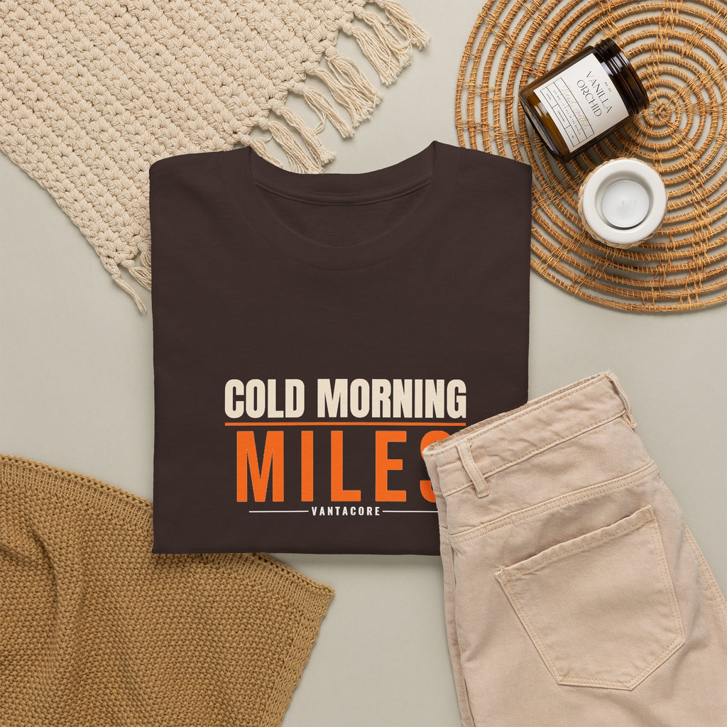 Cold Morning Miles | Men's Graphic Gym T-Shirt