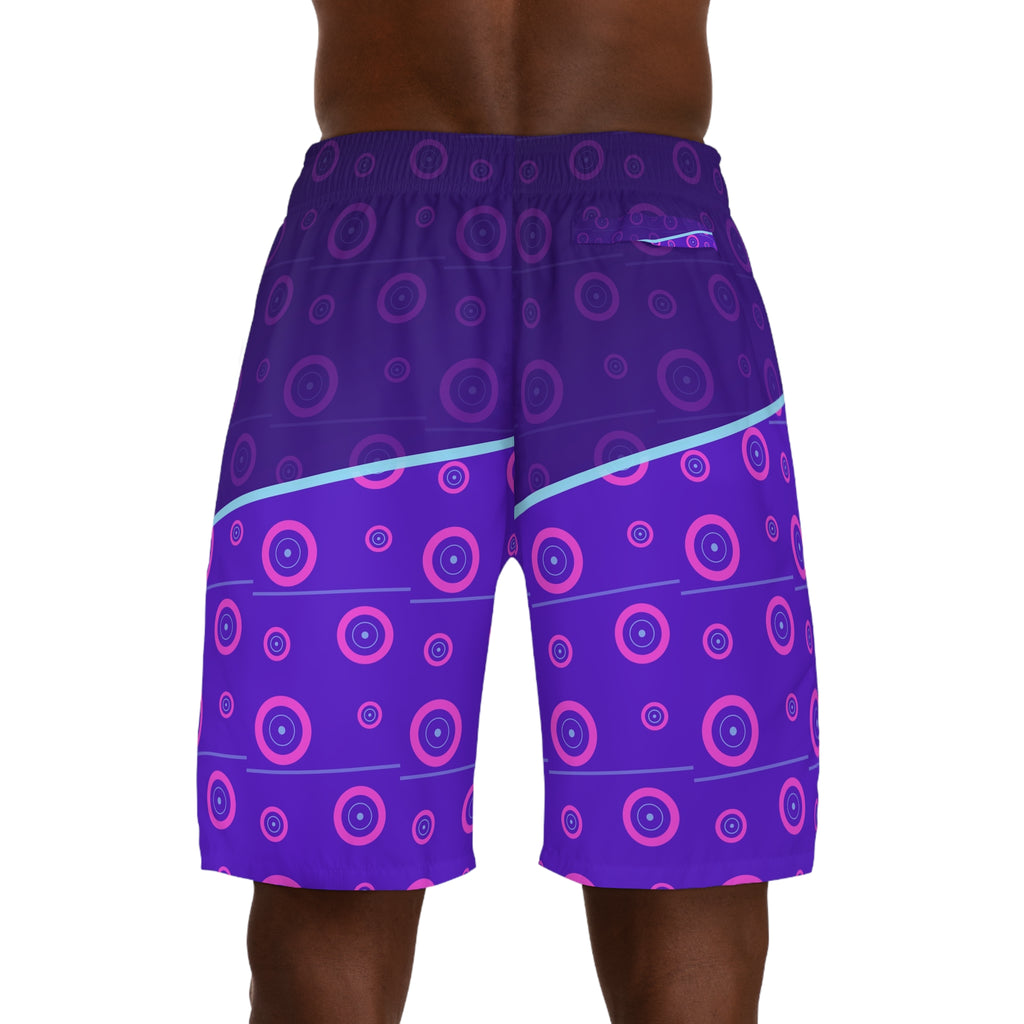 Training & Gym Ultra Violet Iron Plate Men's Athletic Shorts with Pockets