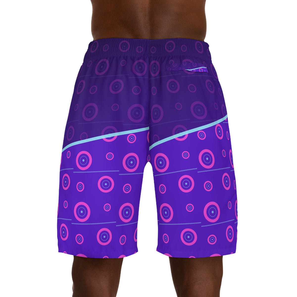 Training & Gym Ultra Violet Iron Plate Men's Athletic Shorts with Pockets