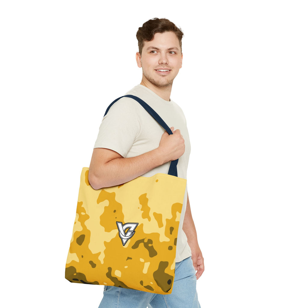 Mustard Magma Tote Bag — All-Over Print Gym & Everyday Tote