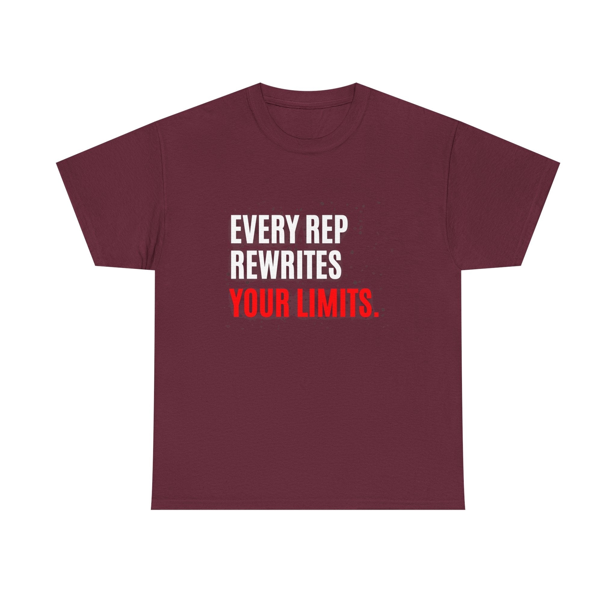 Every Rep Rewrites Your Limits | Motivational Gym T-Shirt