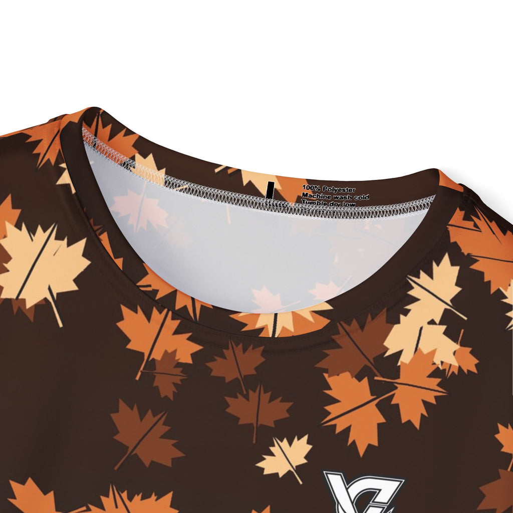 Copper Falling Leaves Multipurpose Athletic Shirt