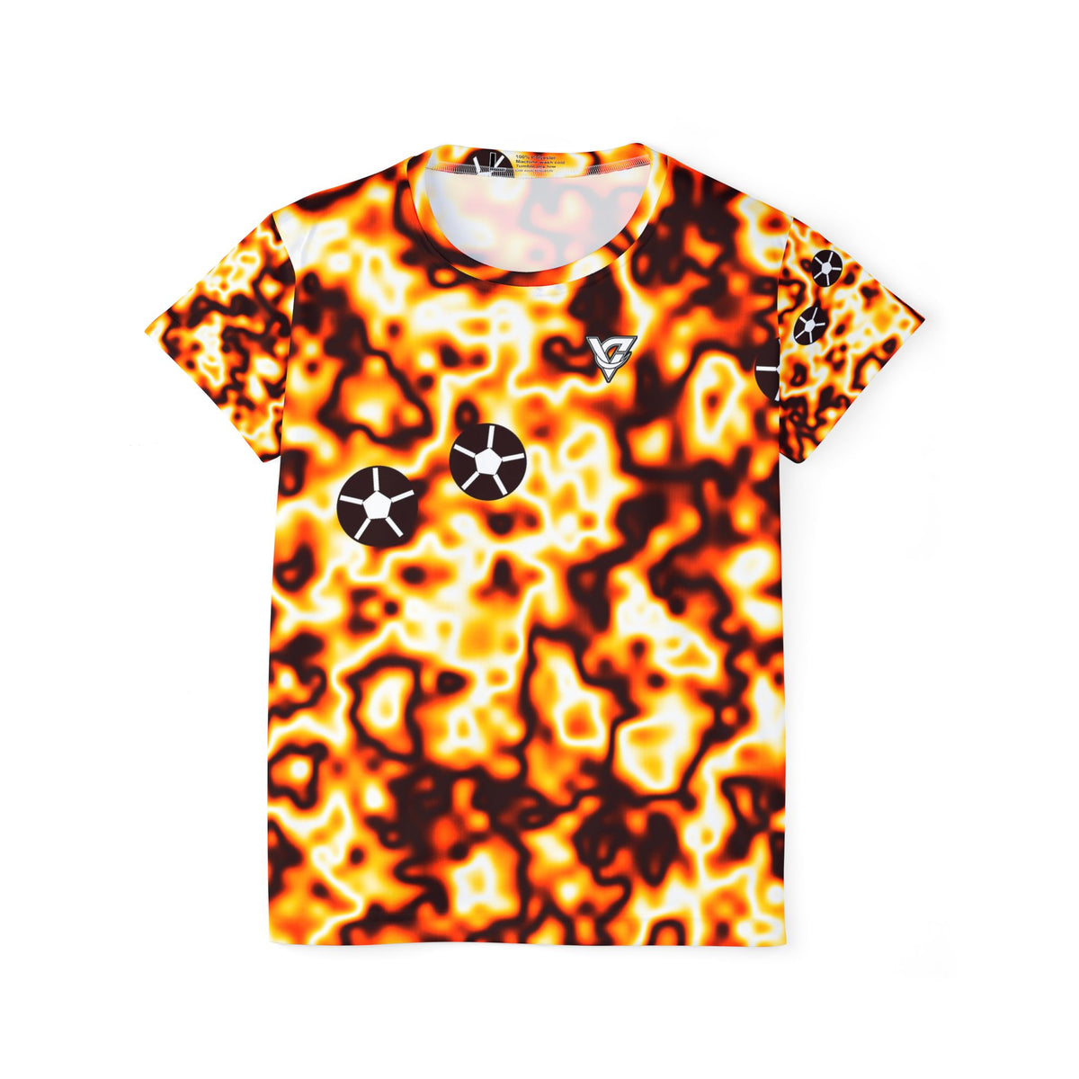 Soccer Solar Flare Marble Flow Women's Sports Jersey