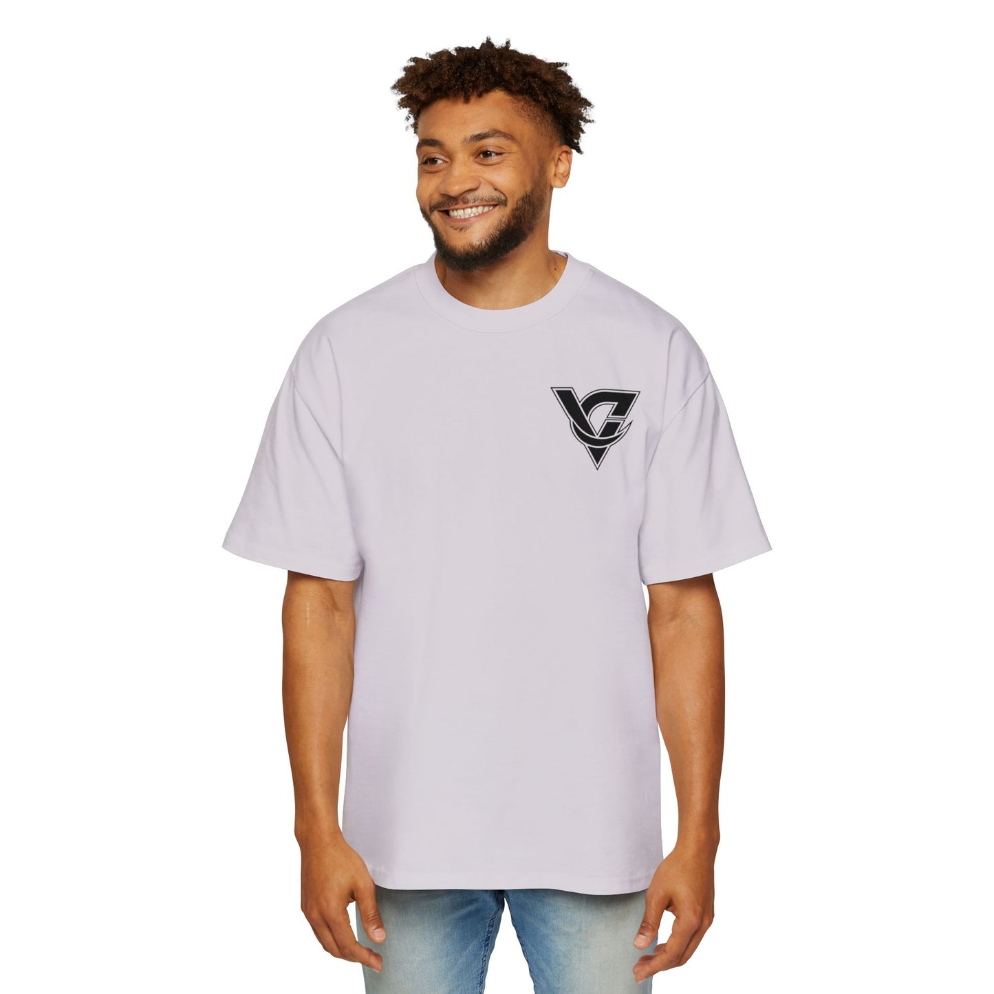 Graphic Tee — Minimal Geometric V Logo Chest Print