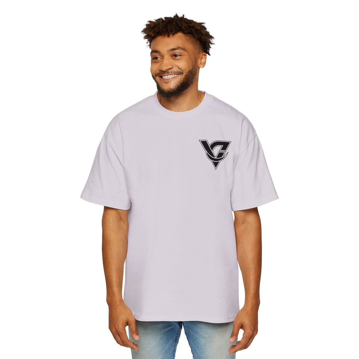 Graphic Tee — Minimal Geometric V Logo Chest Print