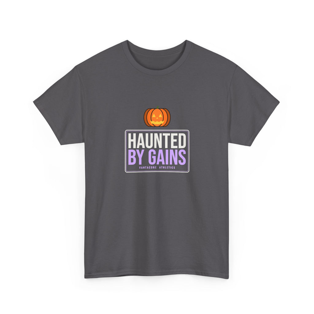 Haunted By Gains | Men's Halloween Graphic Gym T-Shirt