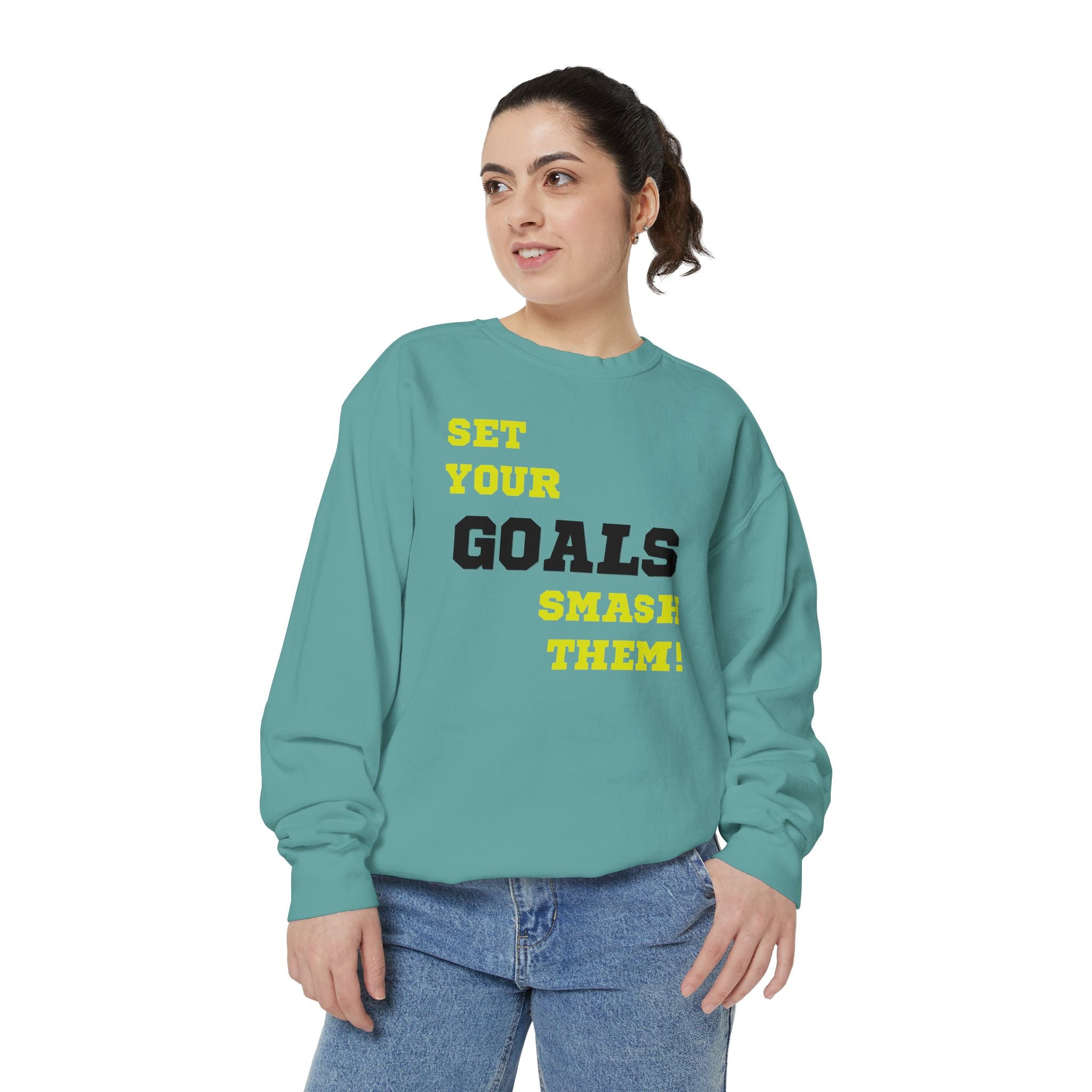 Set Goals | Motivational Crewneck Sweatshirt