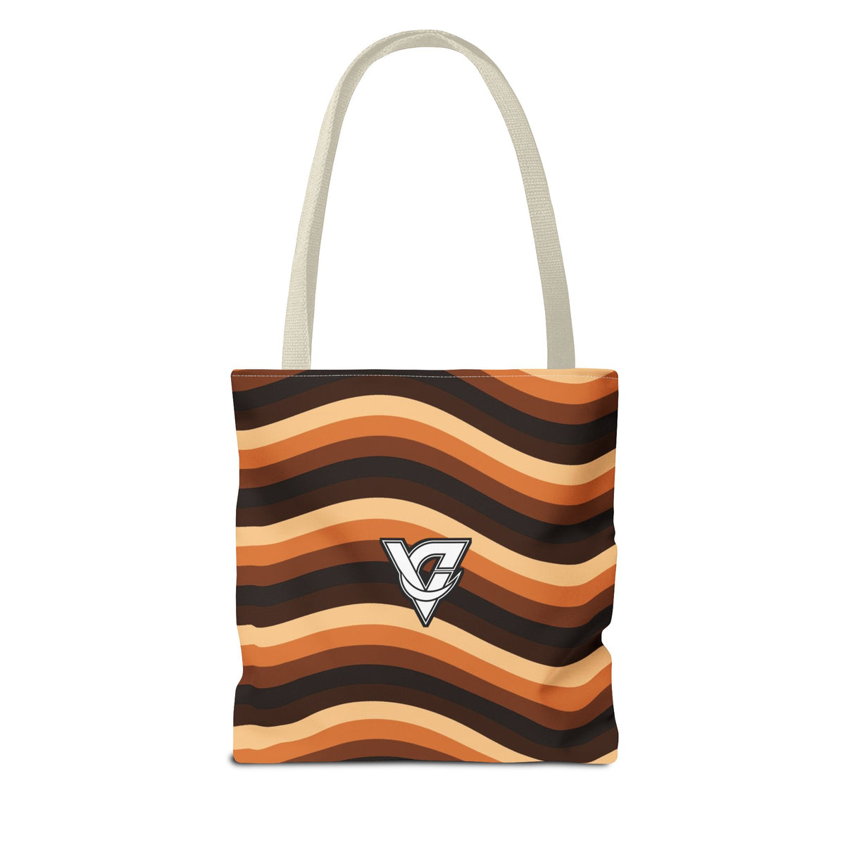 Copper Wave Tote Bag — All-Over Print Gym & Everyday Tote