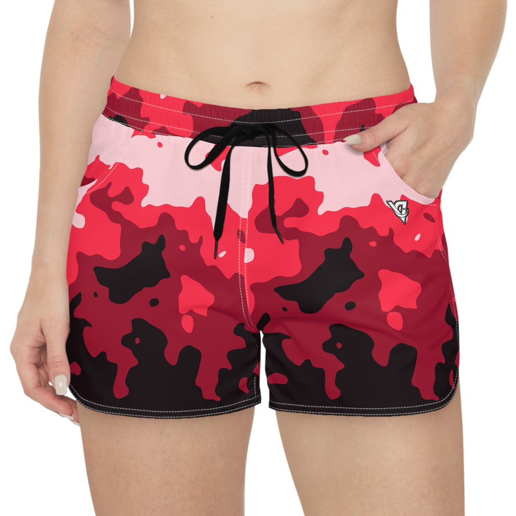 Women's Multipurpose Athletic Shorts with Pockets | Cherry Magma