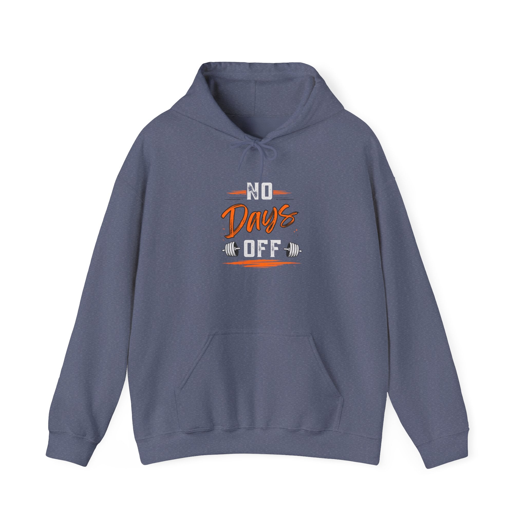 No Days Off | Heavy Hooded Sweatshirt