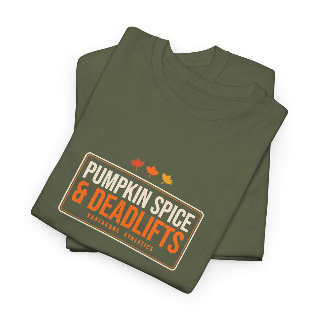 Pumpkin Spice & Deadlifts | Men's Graphic Gym T-Shirt