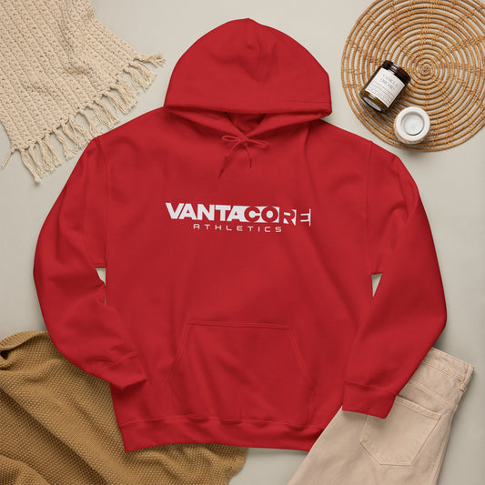 VANTACORE Vintage Logo Hoodie — Distressed Arch Back Pullover