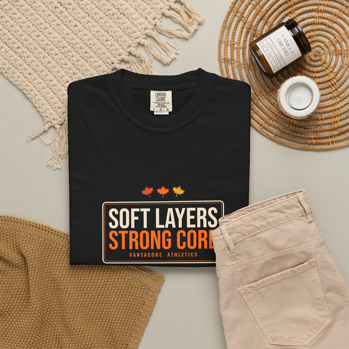 Soft Layers Strong Core | Women's Garment-Dyed Graphic Tee