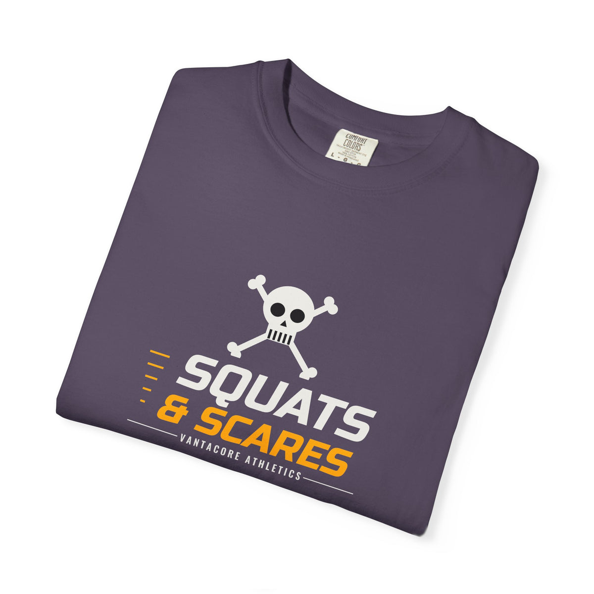 Squats & Scares | Women's Halloween Garment-Dyed Graphic Tee