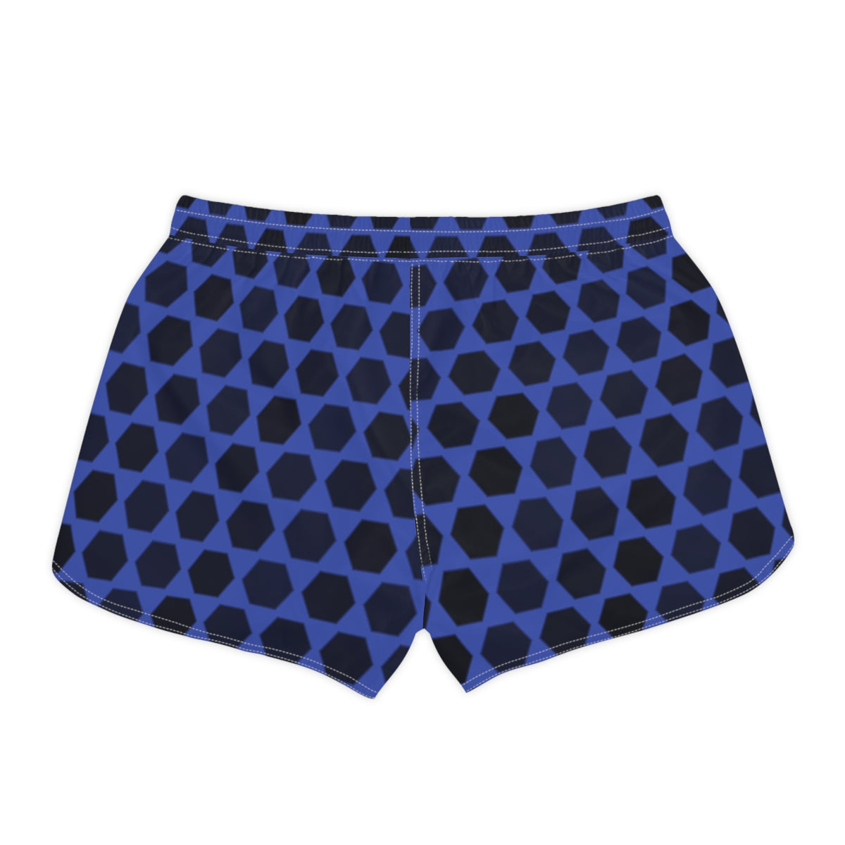 Women's Multipurpose Athletic Shorts with Pockets | Midnight Hex Grid