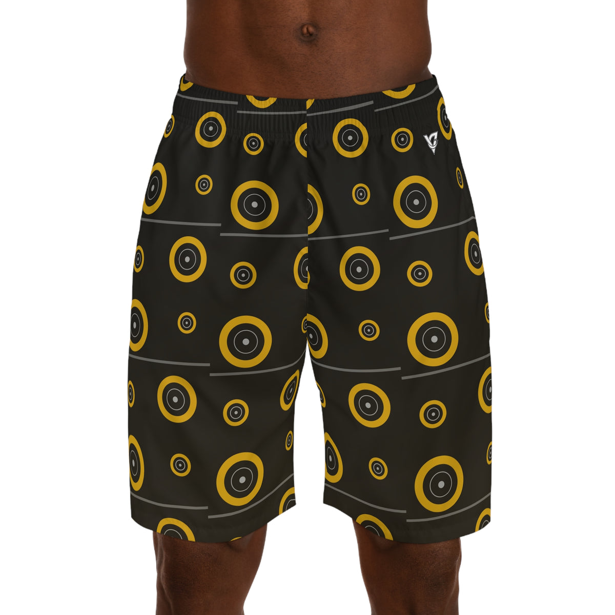 Training & Gym Gold Rush Iron Plate Men's Athletic Shorts with Pockets