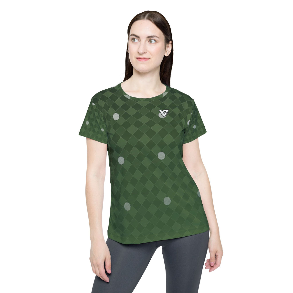 Golf Forest Camo Dimple Links Women's Sports Jersey