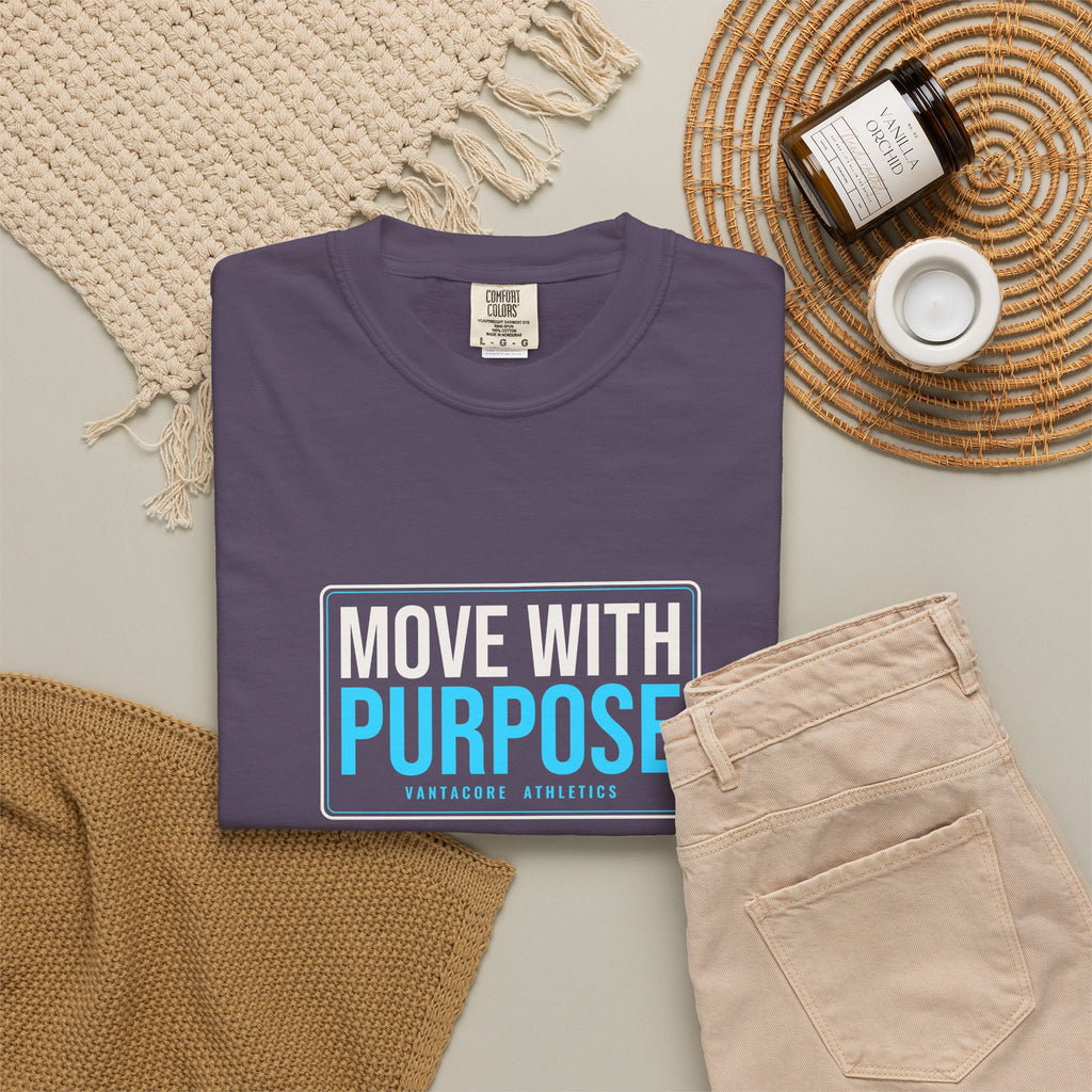 Move With Purpose | Women's Garment-Dyed Graphic Tee