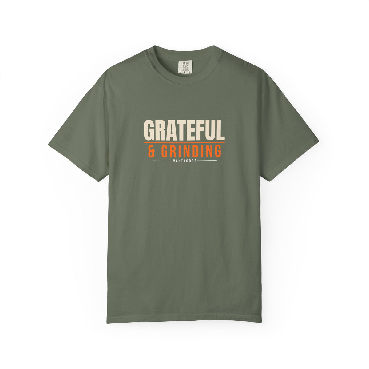 Grateful & Grinding | Women's Garment-Dyed Graphic Tee