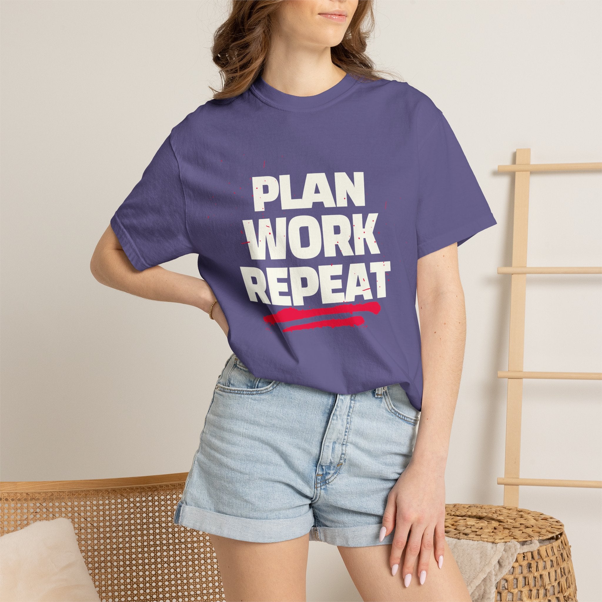 Plan Work Repeat | Graphic T-Shirt