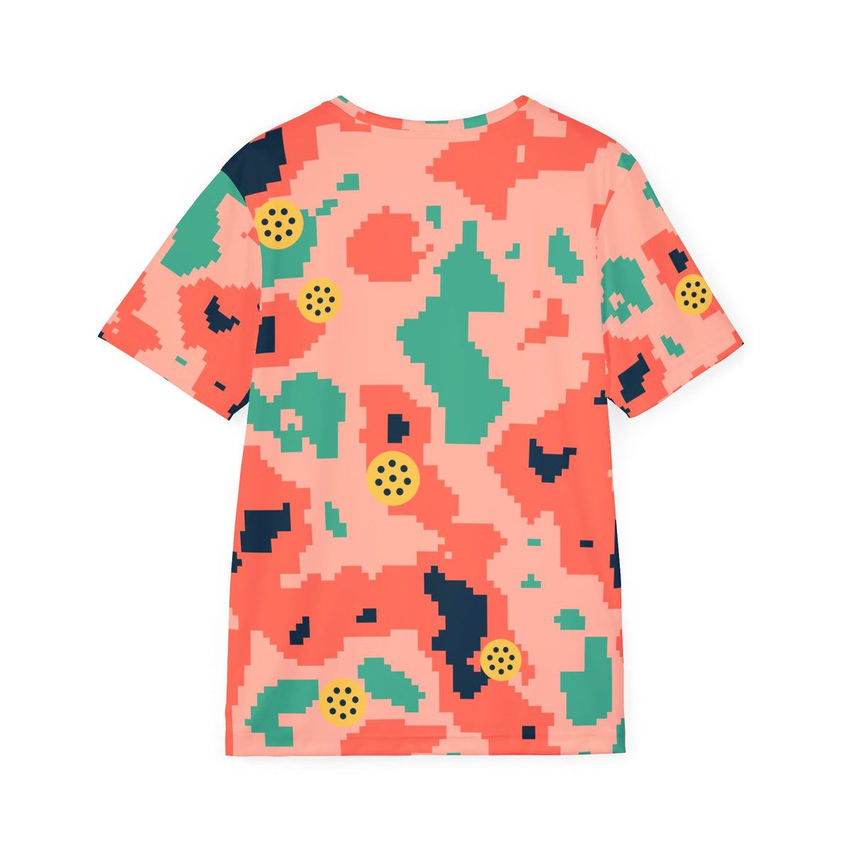 Pickleball Coral Reef Pixel Camo Men's Sports Jersey