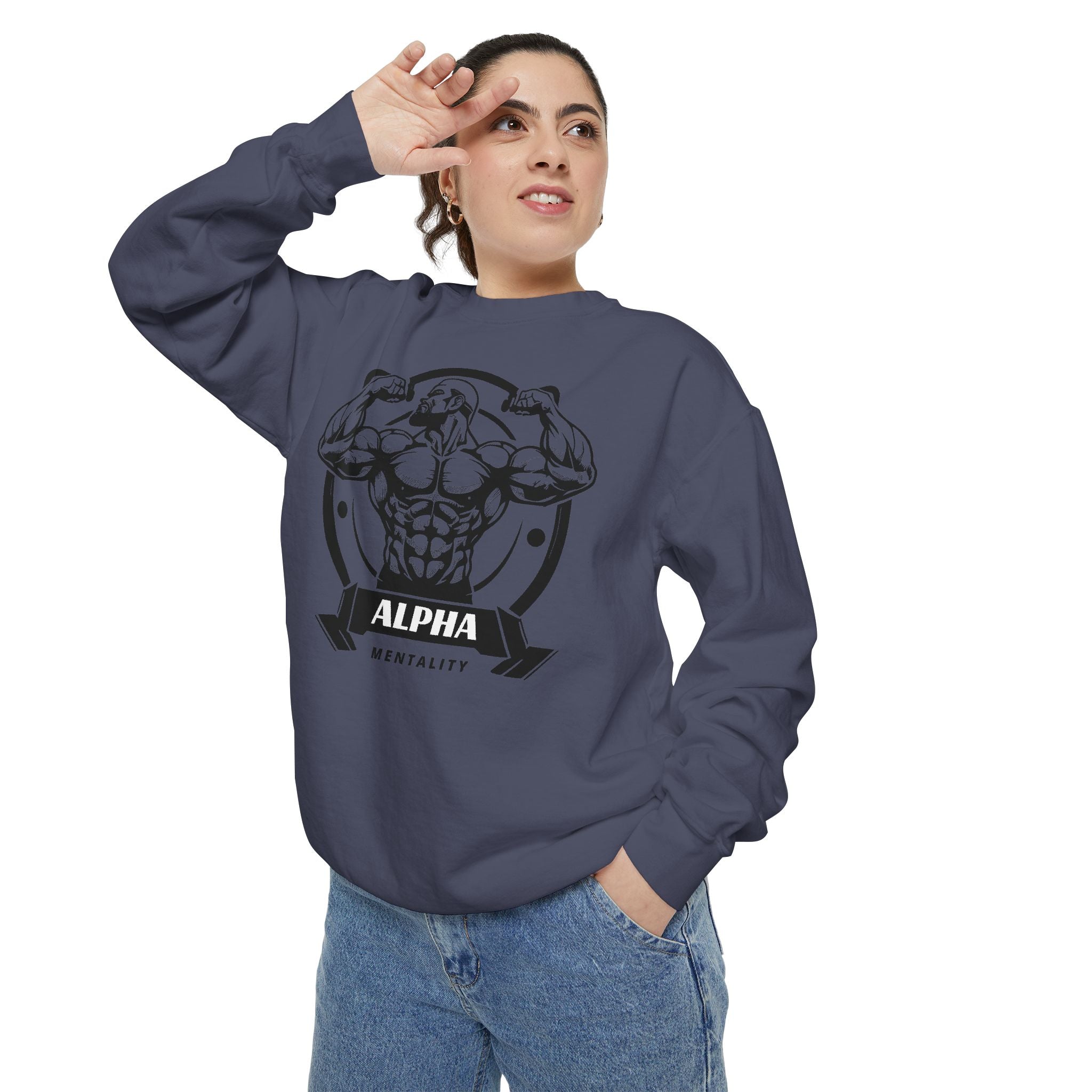 Alpha Mentality Sweatshirt | Muscular Gym Crewneck