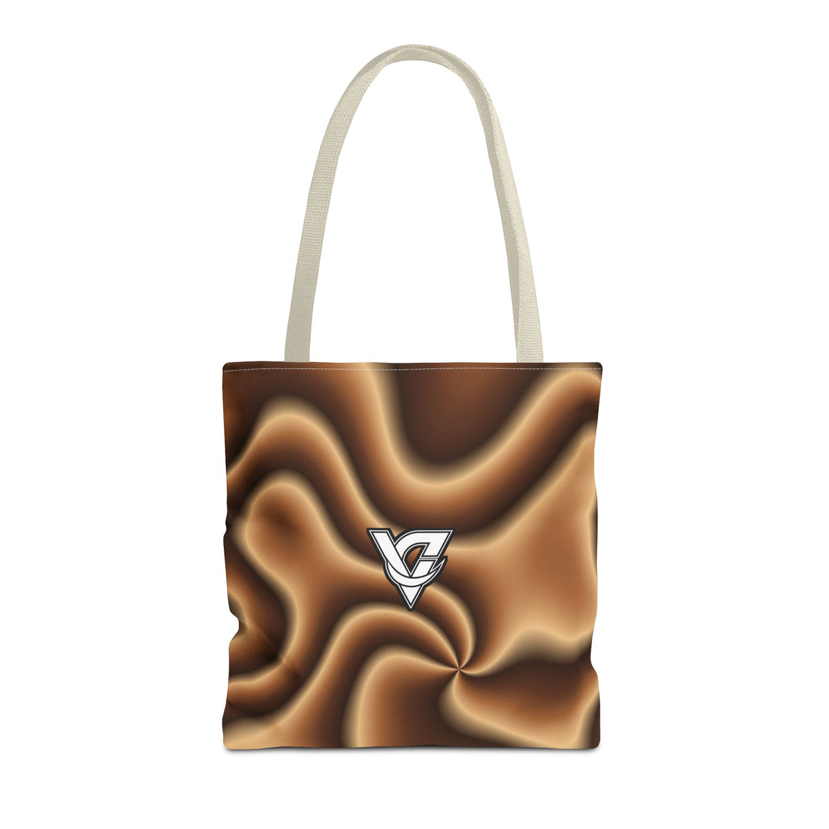 Chestnut Tie-Dye Tote Bag — All-Over Print Gym & Everyday Tote