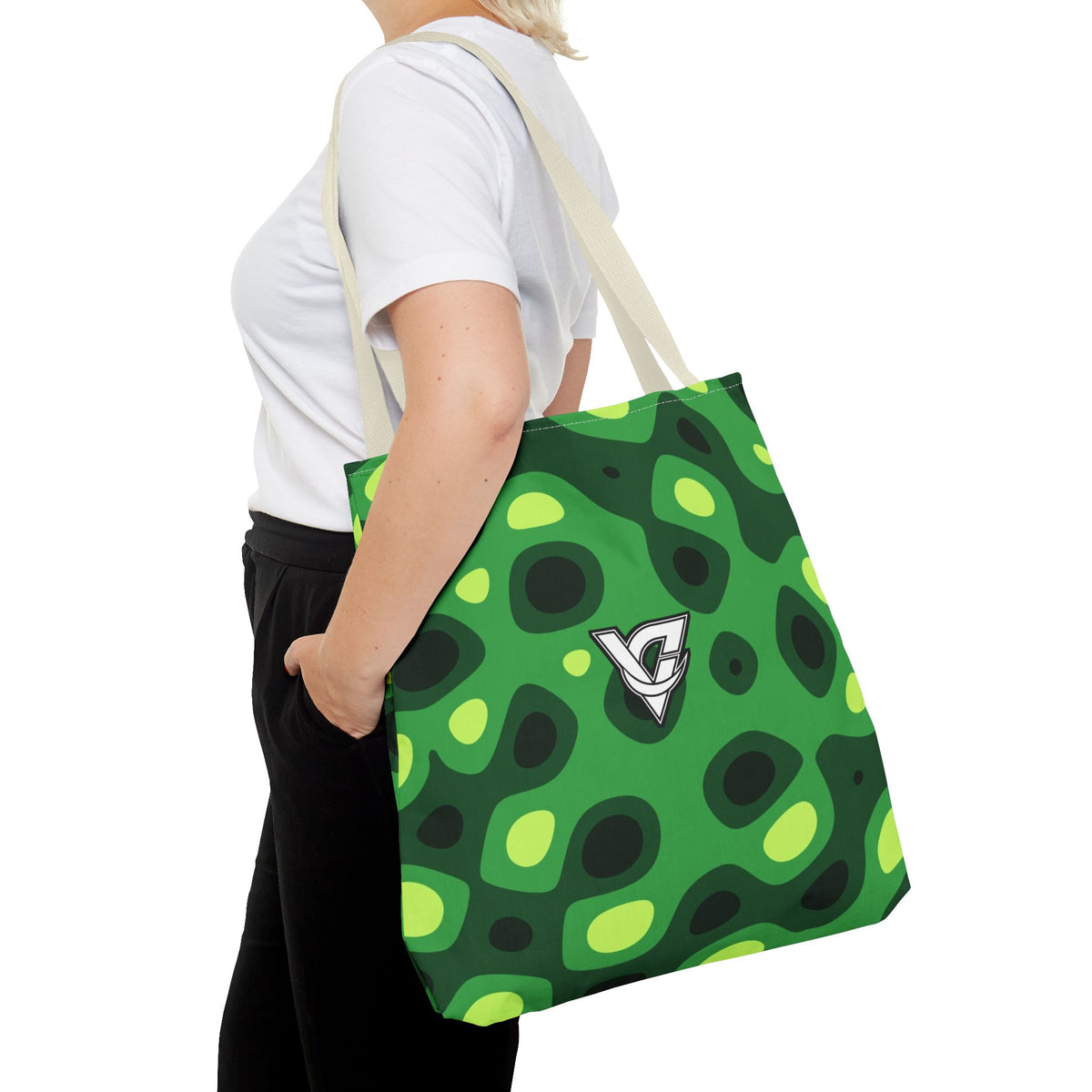Jungle Ripple Tote Bag — All-Over Print Gym & Everyday Tote