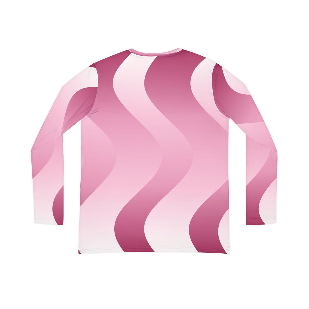 Rose Synthwave Women's Long Sleeve V-Neck Athletic Top