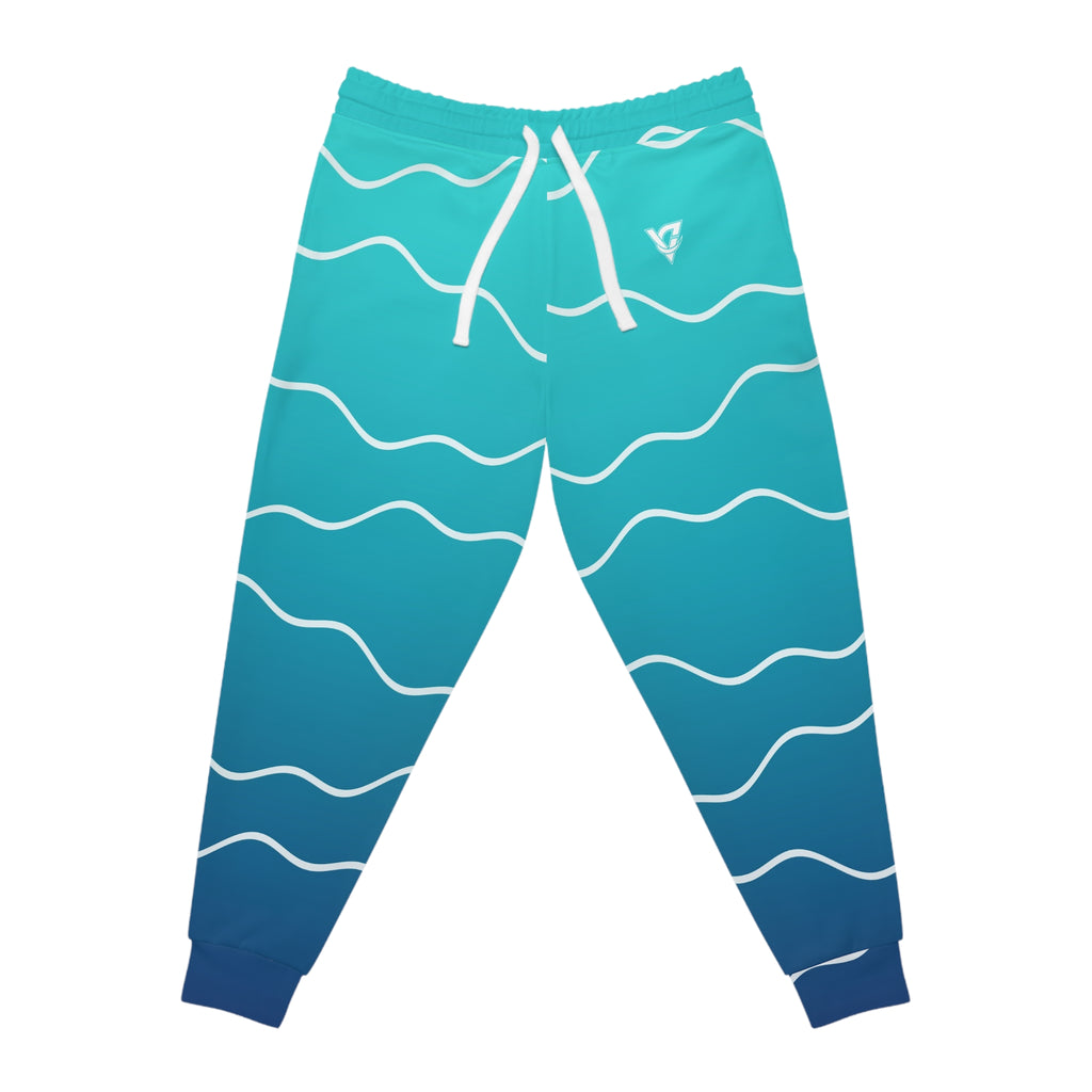 Women's Ocean Ombre Joggers – Colorful All-Over Print Athletic Jogger Pants