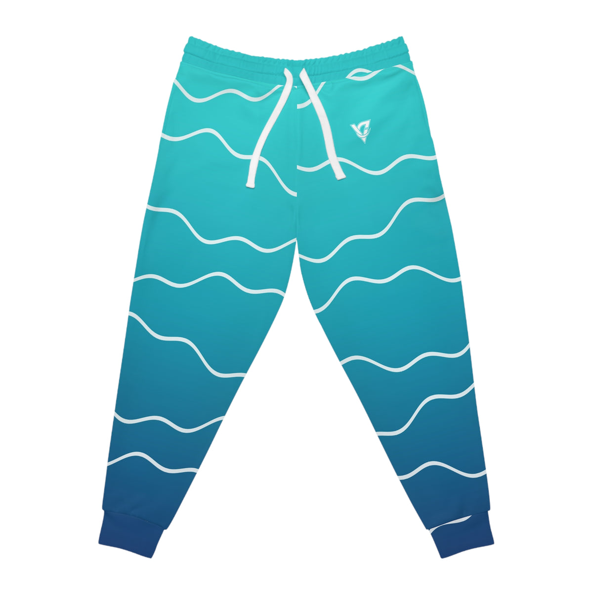 Women's Ocean Ombre Joggers – Colorful All-Over Print Athletic Jogger Pants