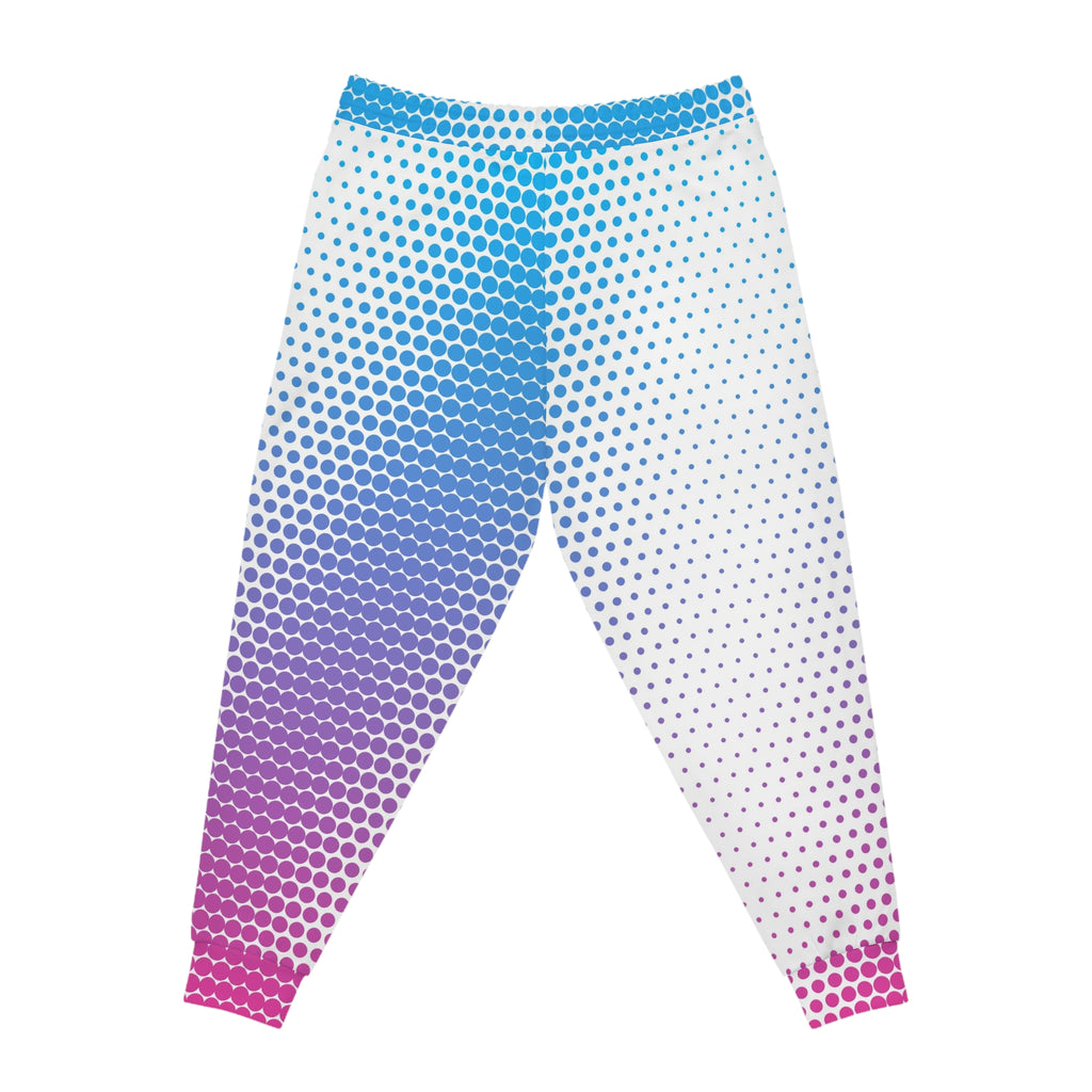 Women's Halftone Fade Joggers – Colorful All-Over Print Athletic Jogger Pants